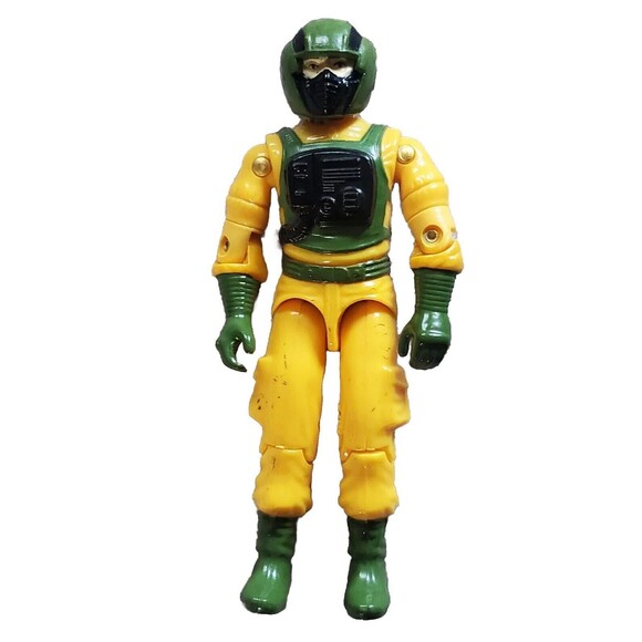Vintage Hasbro GI Joe Figure 1985 Airtight Hostile Enviroment w File Card Gun - Picture 5 of 8